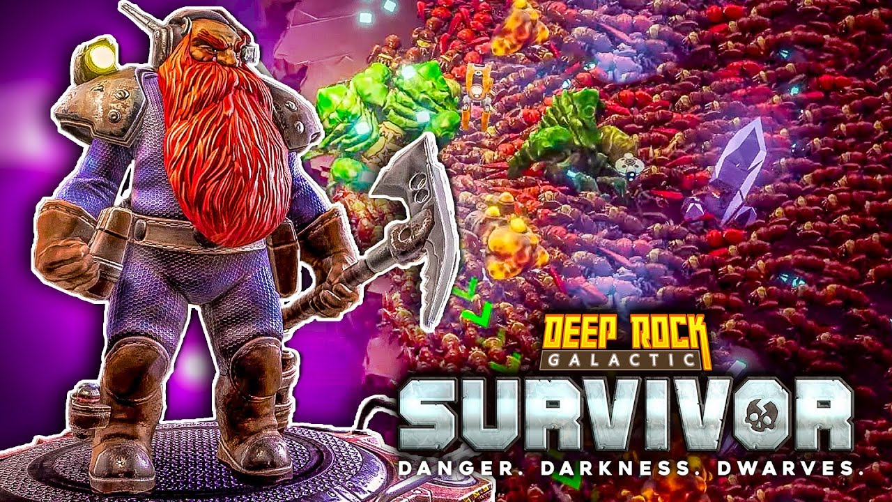 СМОТРИМ НОВОЕ ВООРУЖЕНИЕ И ПРОДОЛЖАЕМ ПРОКАЧКУ В Deep Rock Galactic: Survivor
