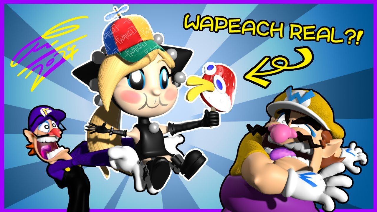 Waluigi found Wapeach (Blender)