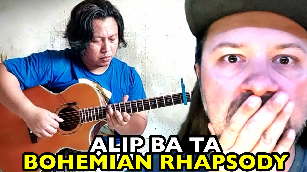 ALIP BA TA Bohemian Rhapsody Queen SOLO ACOUSTIC GUITAR COVER | REACTION
