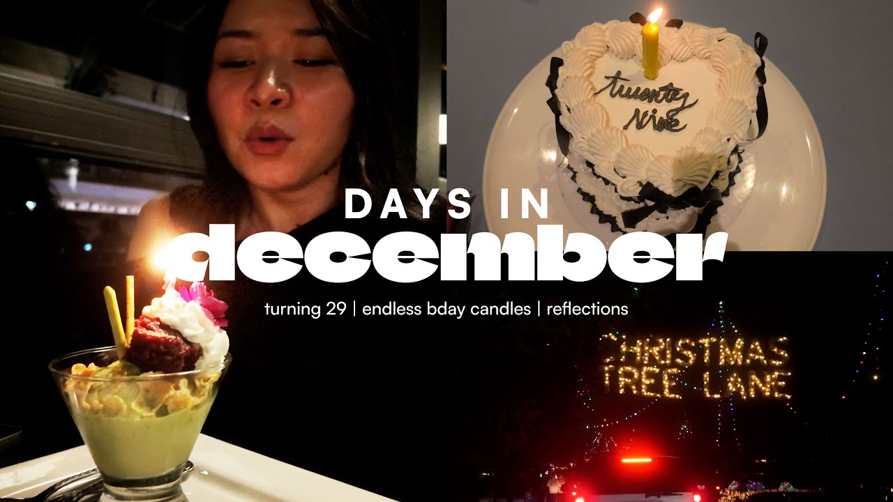 december days | turning 29, endless bday candles, reflections