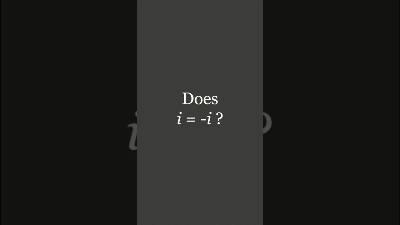 The Imaginary Unit&rsquo;s Paradox