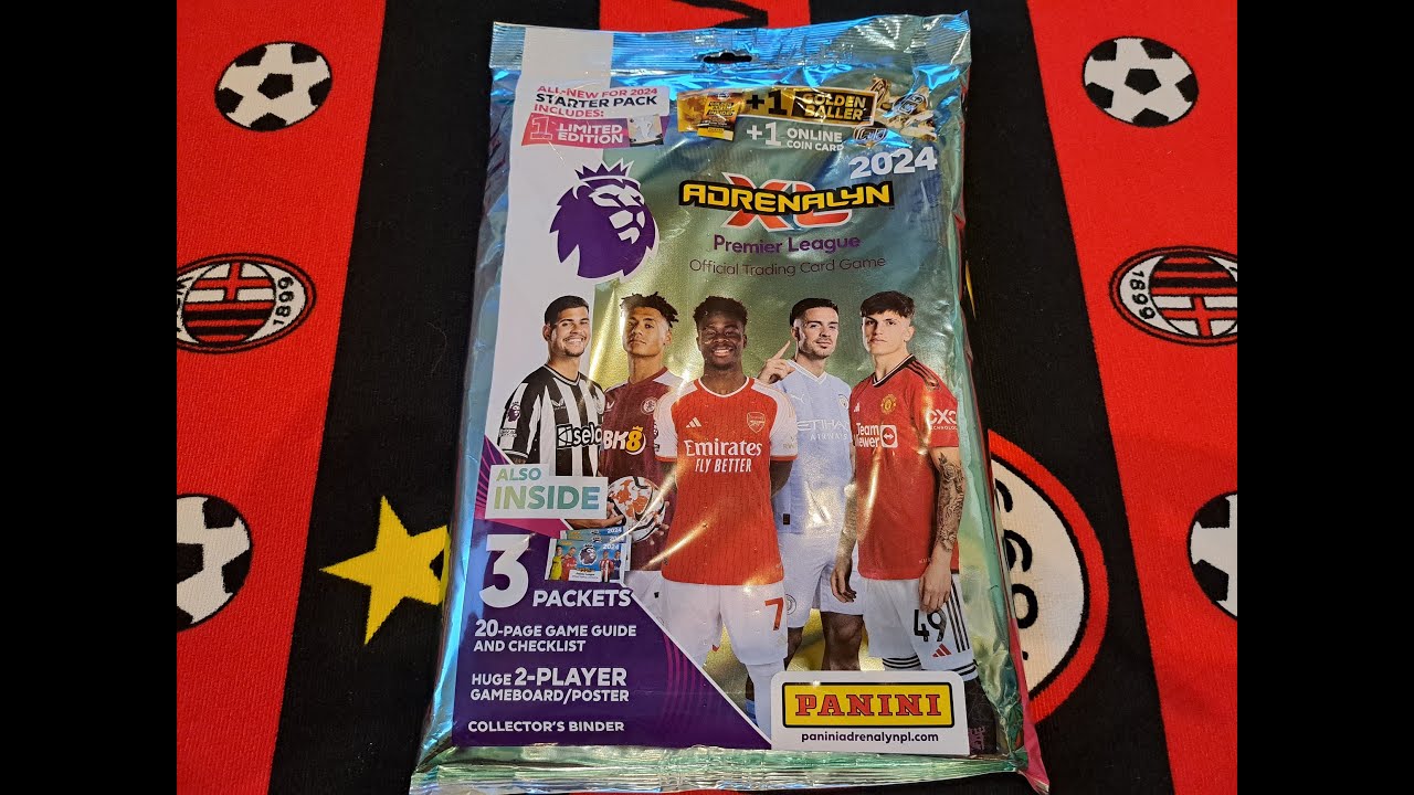 HIT!!! NOWOŚĆ!!! PANINI PREMIER LEAGUE 2024 - UNBOXING ZESTAWU STARTOWEGO - GOLDEN BALLER + LIMITKA!