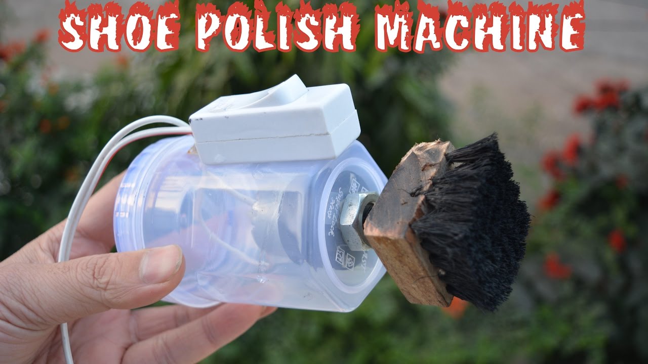 How to Make Automatic Shoe Polish Machine - AT HOME - VERY SIMPLE