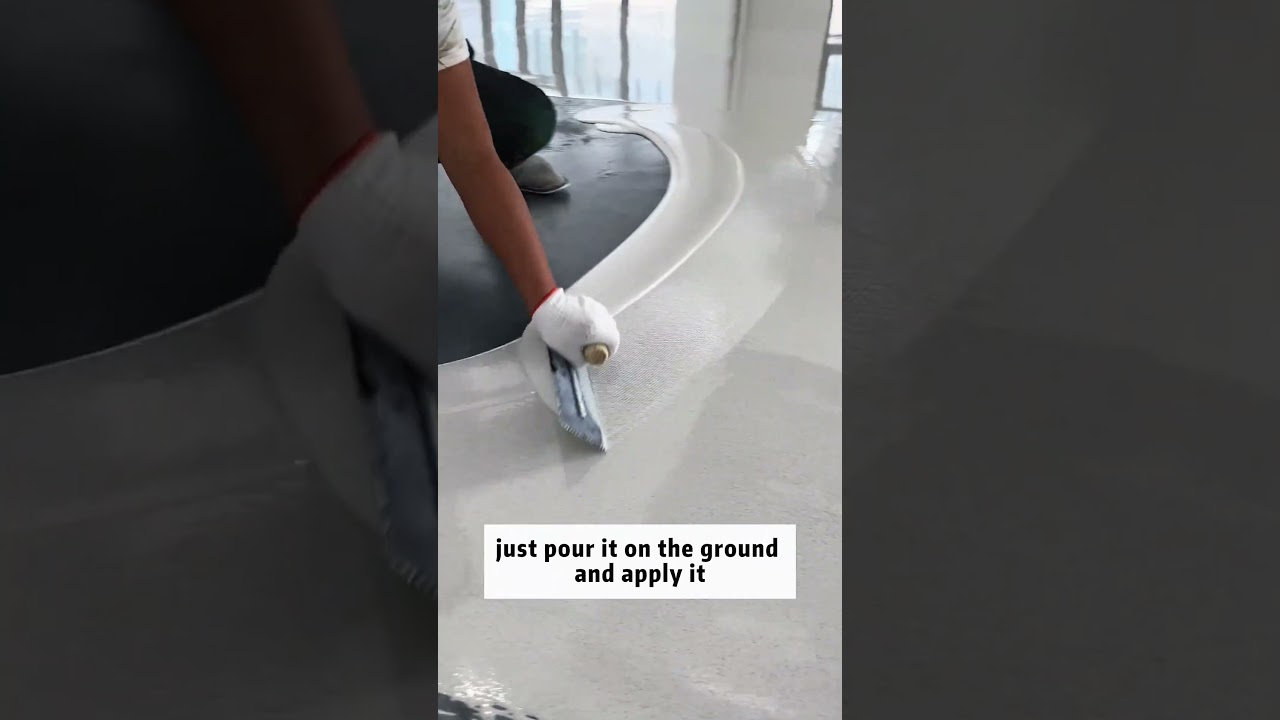 High-Gloss Marble Finish Epoxy Floor Coating #fyp #floor #paint #floorpaint #waterproof #foryou