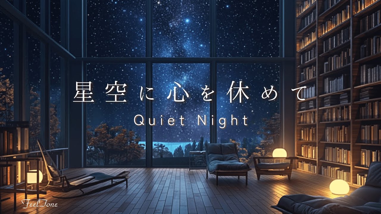 【星空に心を休めて】森の書斎 — Quiet Night｜ピアノBGM｜リラックス・読書用
