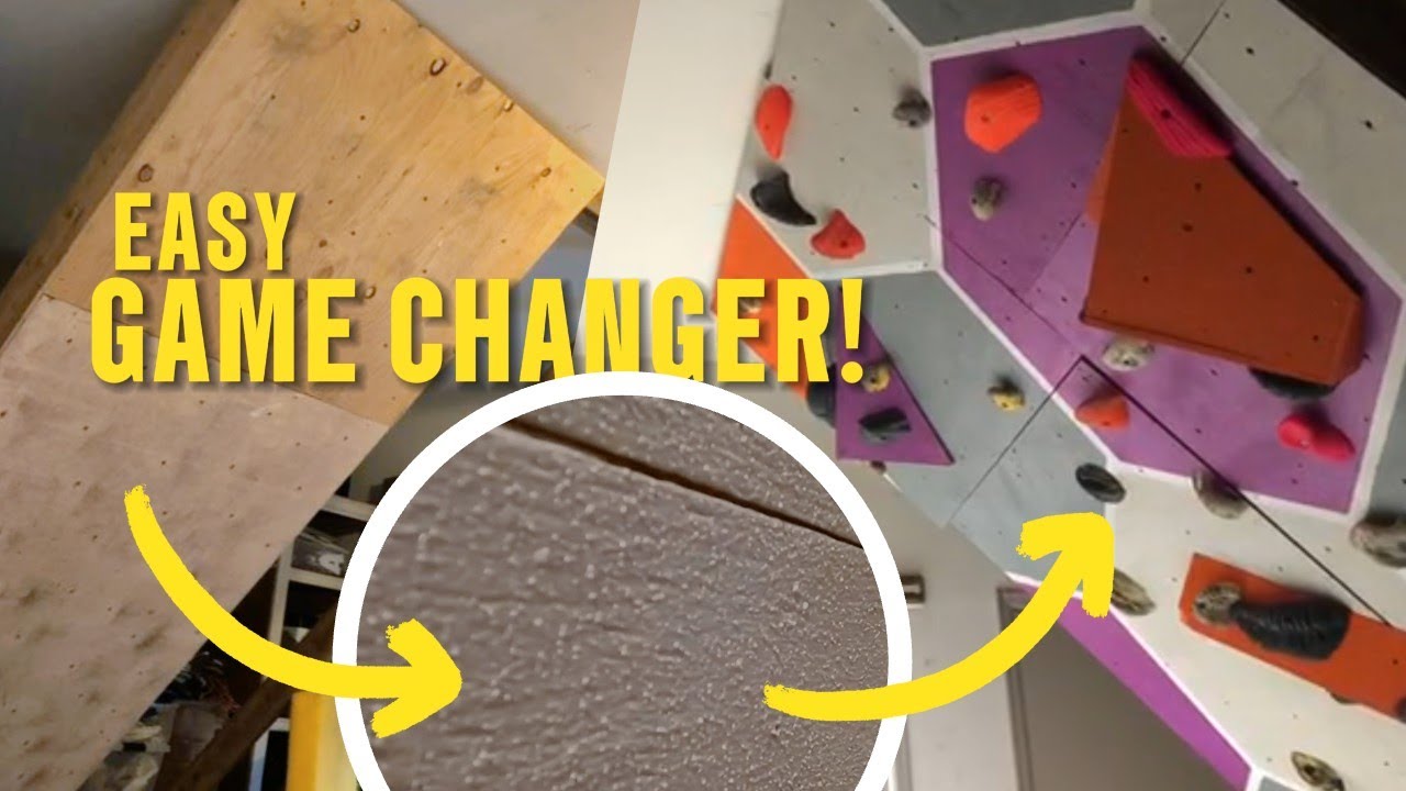 Texture and Paint Your Home Climbing Gym (So Worth It)