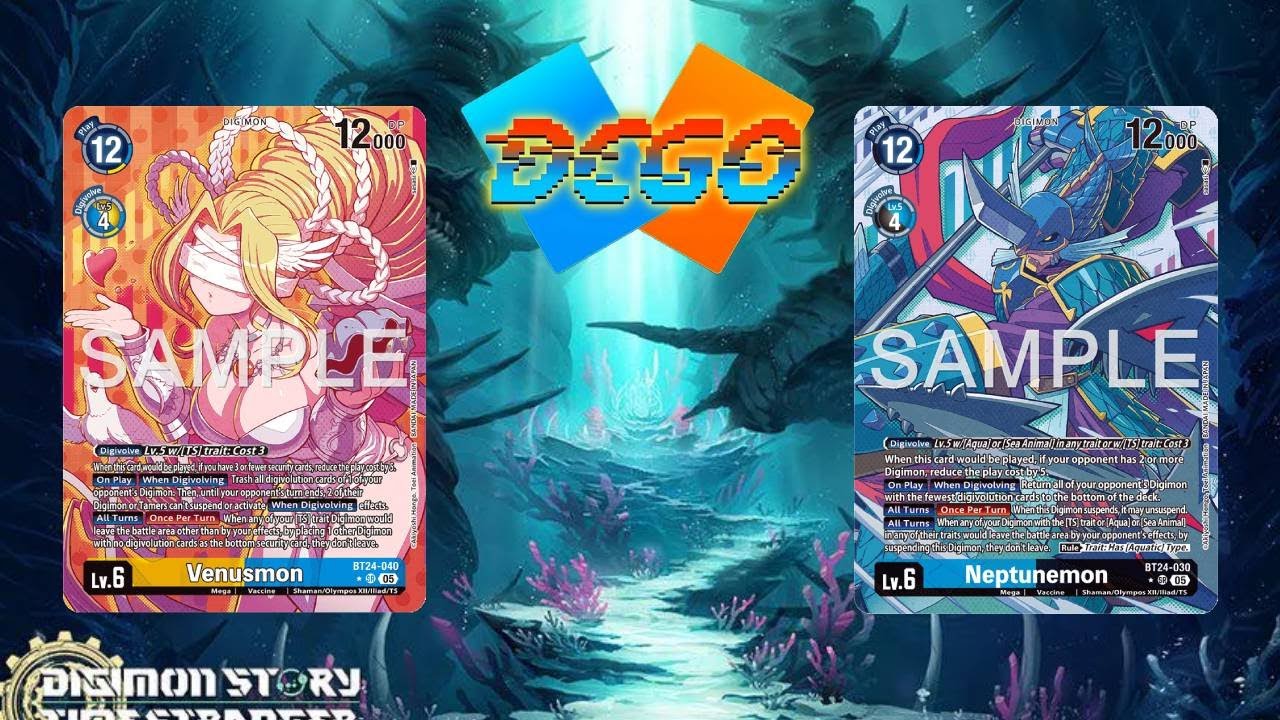 DCGO| Abyss Sanctuary Deck | Neptune Y Venus Deck (Digimon TCG)
