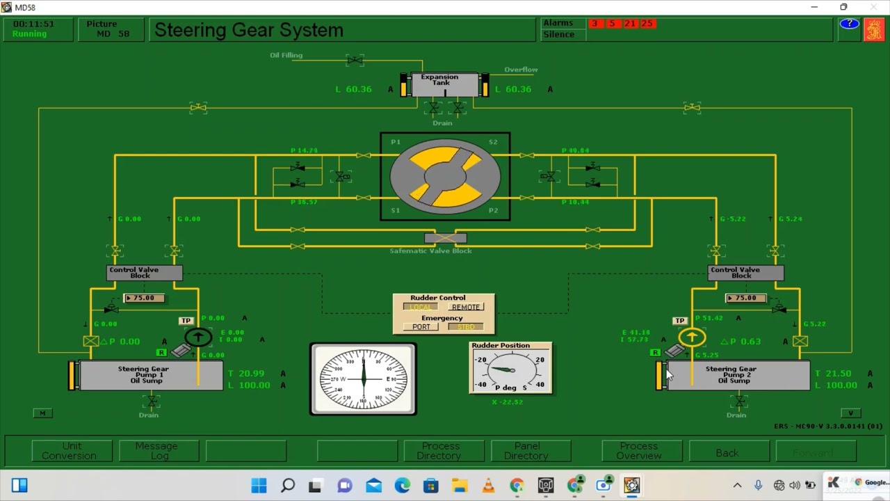 MEEC - PREPARATION OF MAIN ENGINE FOR DEPARTURE ON KONGSBERG SIMULATOR
