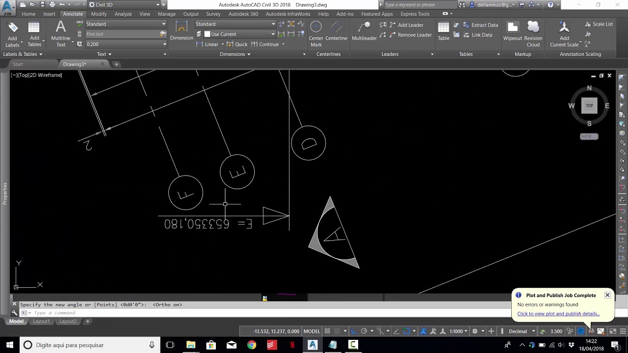 TOPOGRAFIA   GEORREFERENCIAMENTO de PROJETOS no AUTOCAD
