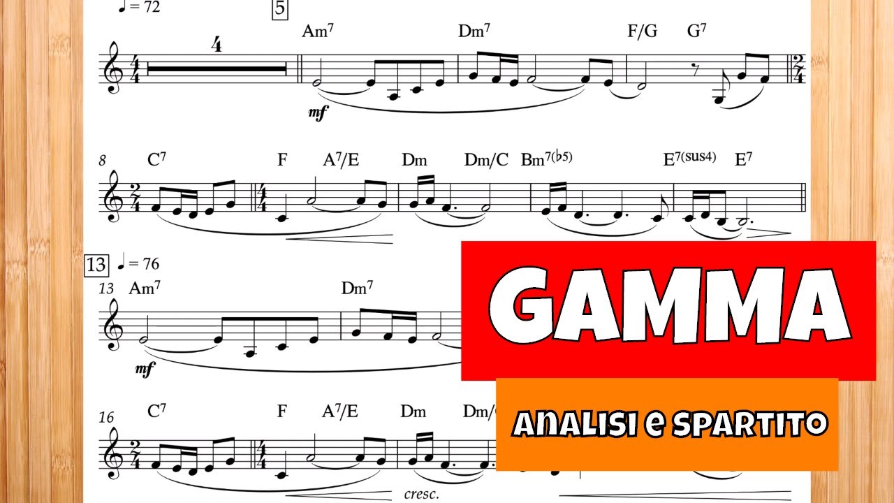 Enrico Simonetti - Gamma (1975) - Analisi musicale (SPARTITO)