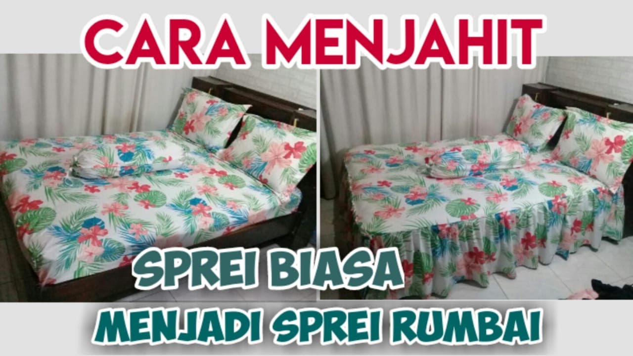 DIY-TUTORIAL CARA MENJAHIT SPREI RUMBAI/RUFFLE BY INCESS