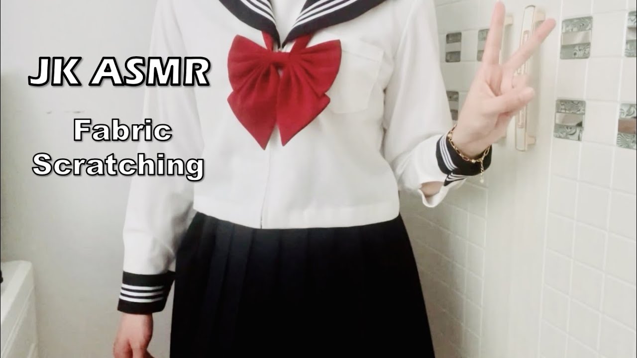 JK ASMR，ASMR Skirt，ASMR Fabric Scratching，ASMR Clothes Scratching，ASMR Stocking，Girl ASMR，Shoes ASMR