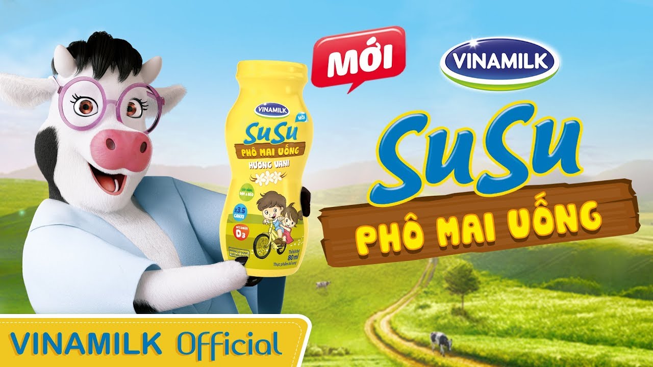Quảng C&aacute;o Vinamilk - PH&Ocirc; MAI UỐNG SUSU MỚI &ndash; CHO B&Eacute; TH&Ecirc;M KHỎE TH&Ecirc;M CAO