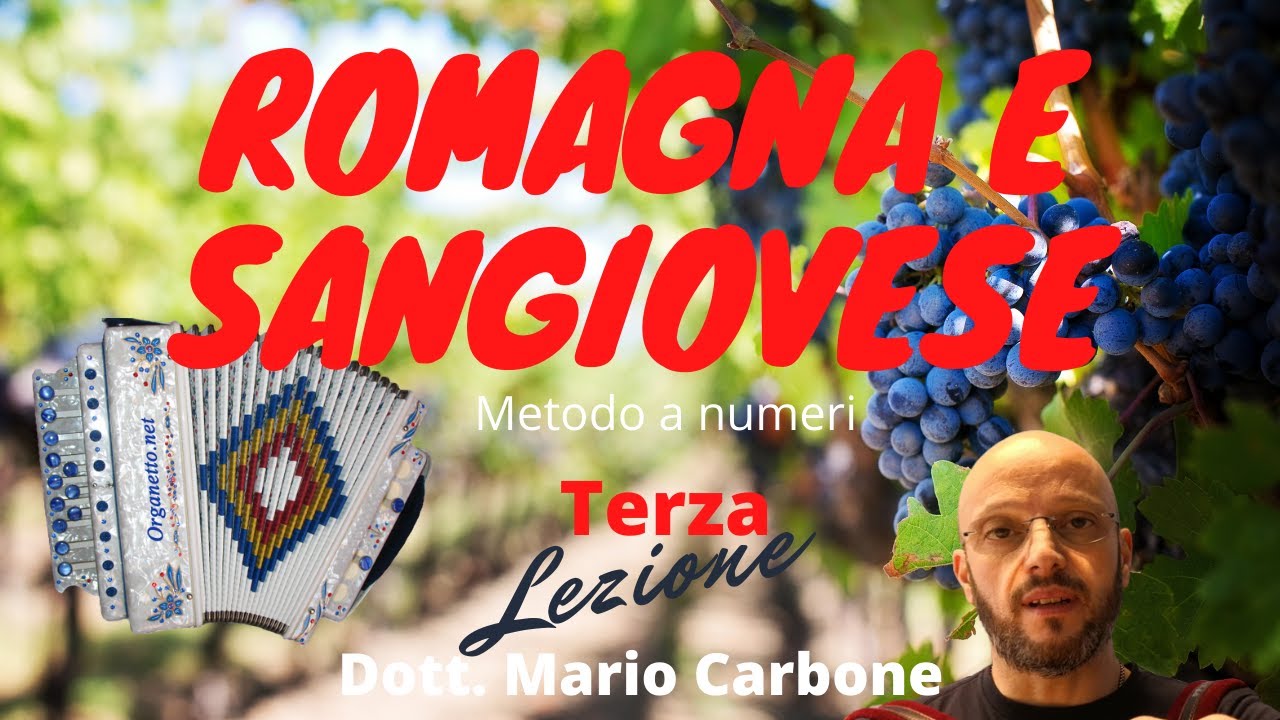 Lezione di organetto - 3a Lezione - ROMAGNA E SANGIOVESE - Raoul Casadei-Terzo Fariselli
