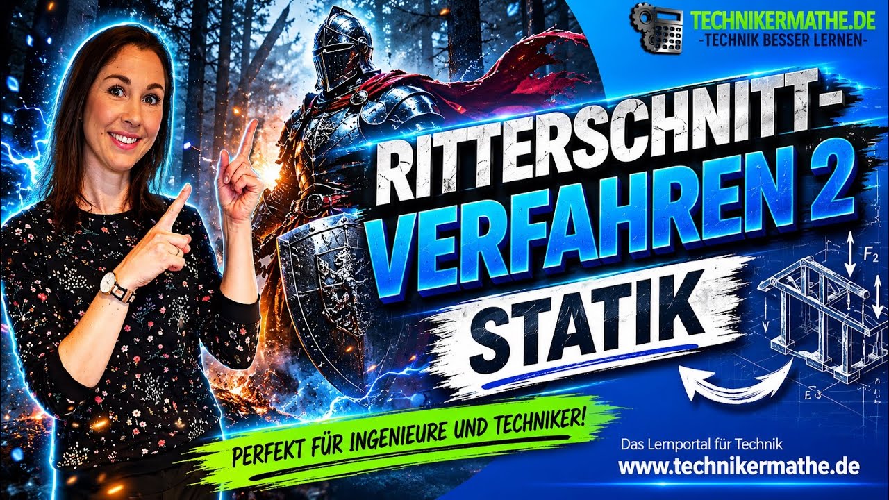 Ritterschnittverfahren [Beispiel] - Winkel berechnen 🟢 Teil 2 - TM für Ingenieure & Techniker [2022]
