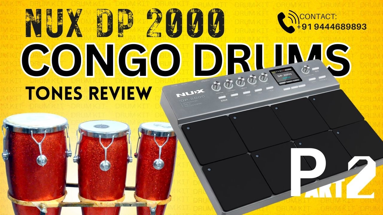 Pattern in CONGO DRUM || NUX DP 2000 Review || Church tones #nux #congo #nuxdp2000 #tonesdemo