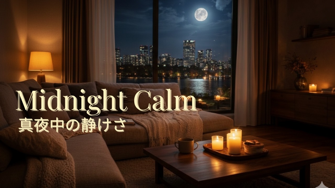 【BGM　１ hour】　midnight Calm | Soft Jazz Piano for Falling Asleep｜眠りへ導くやさしいジャズピアノ