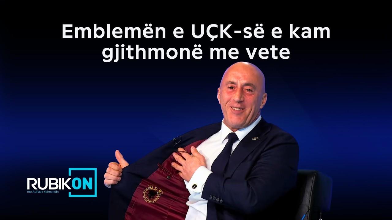 Ramush Haradinaj zbulon stemën e UÇK-së të qepur brenda xhaketës së tij