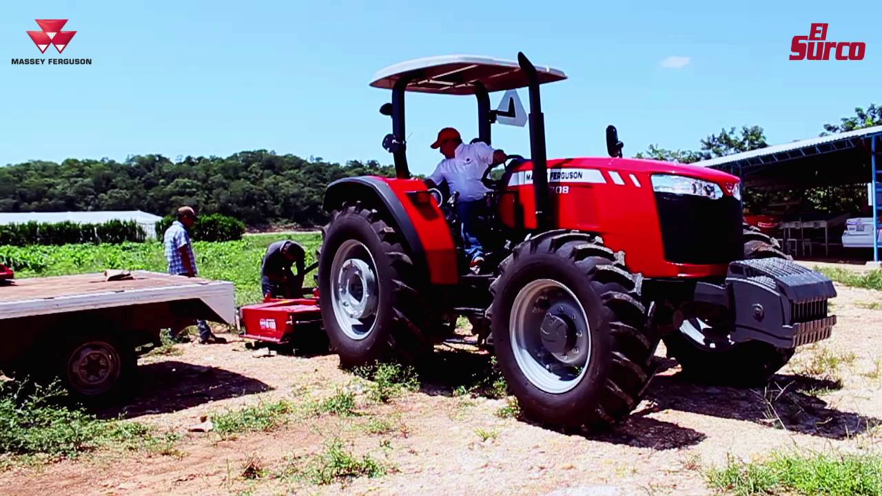 Entrega de Tractor MF 4708 en Uayamon,Campeche