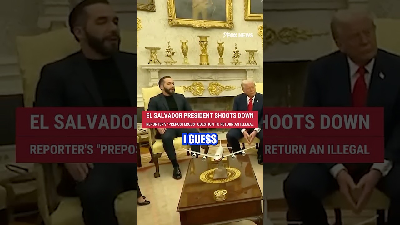 El Salvador president shoots down reporter's 'preposterous' question 