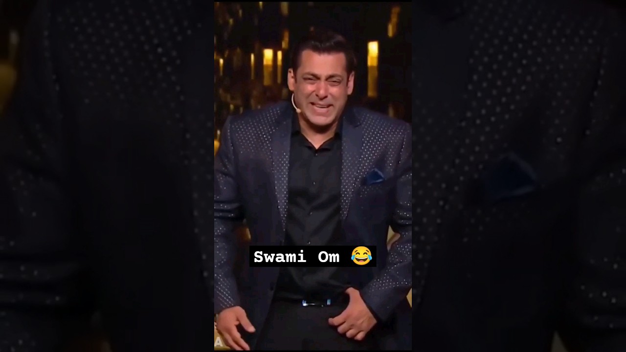 Salman Khan lough Omn Swami Om in big boss 😂 #viral