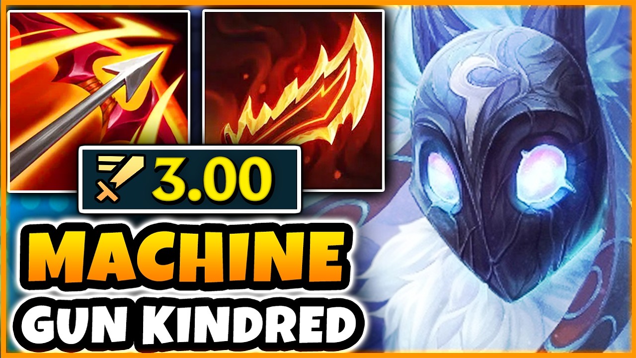 Kindred Jungle but I'm a Machine Gun that can 1V5... (3.00 ATTACK SPEED)