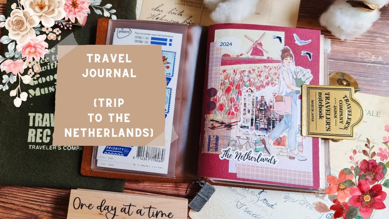 Travel journal, trip to The Netherlands (journal with me + flip through). Passport TN