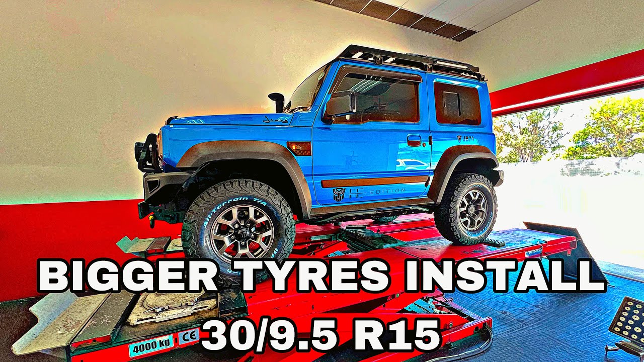 Fitting bigger tyres on the Jimny Gen 4 JB74w - Experiment with BF Goodrich 30/9.5 r15