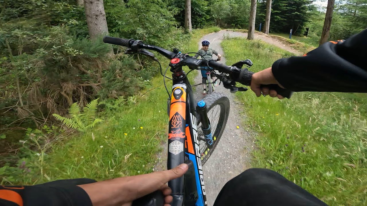 Mabie forest, Scotland! Overlooked trail gem! #mtb #ebike #couplegoals #bike #bikecouple