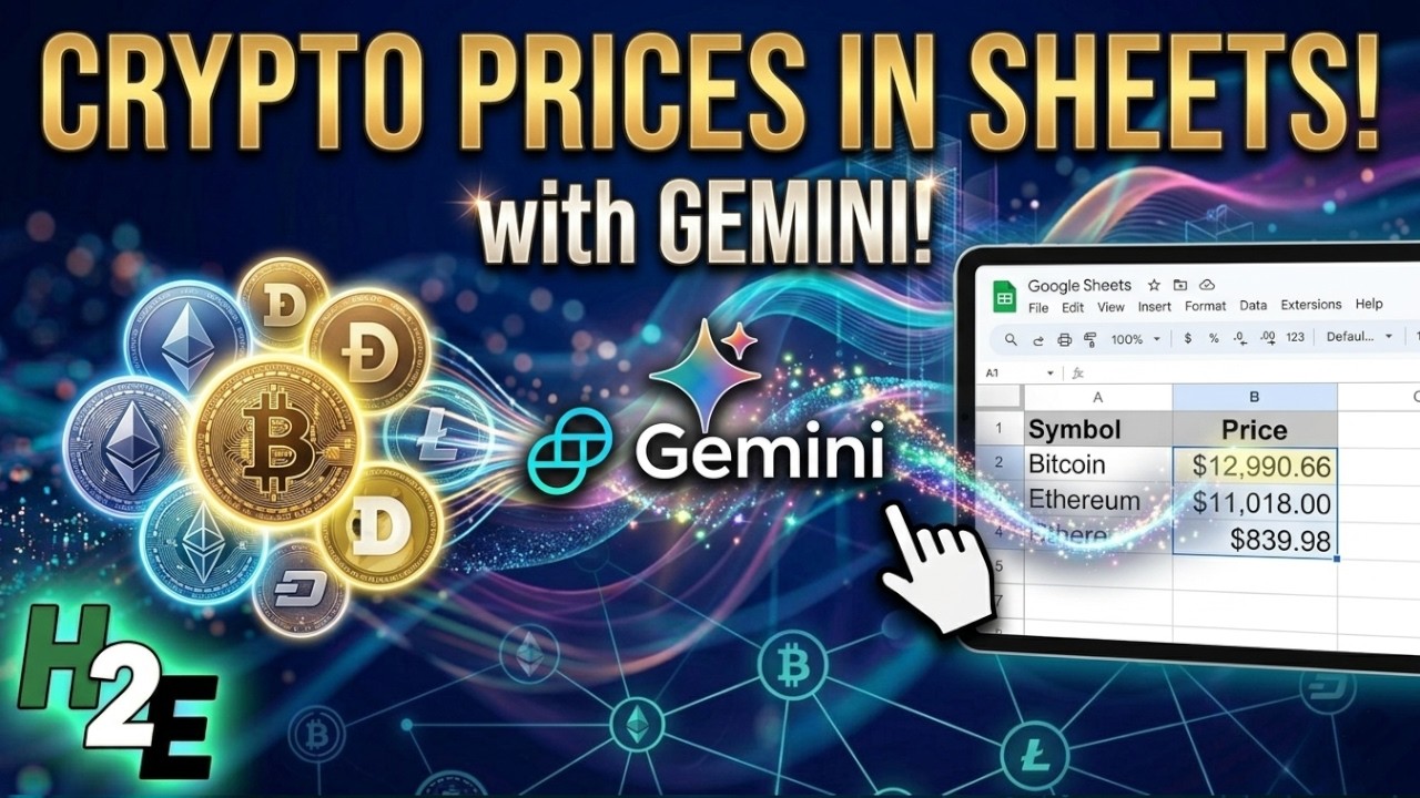 Как получить цены криптовалют в Google Sheets с помощью Gemini