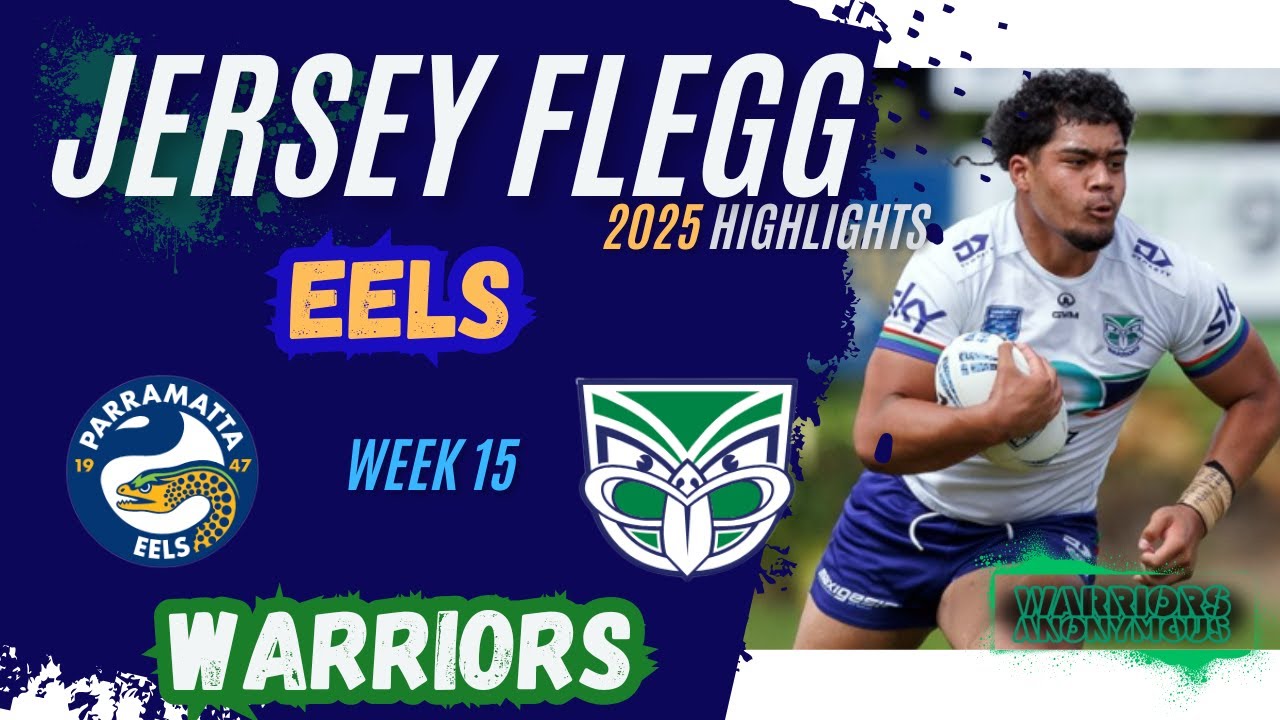 Warriors v Eels | Jersey Flegg 2025 | Rd 15 HIGHLIGHTS