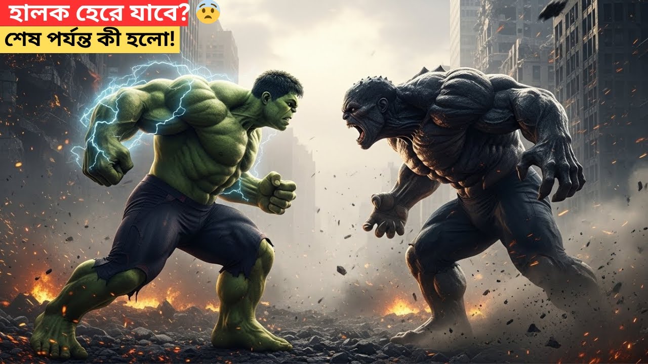 Hulk Vs Monster Bangla Story 😱 | হালকের শক্তিশালী সুট | Epic Superhero Animation | Deshi Hulka