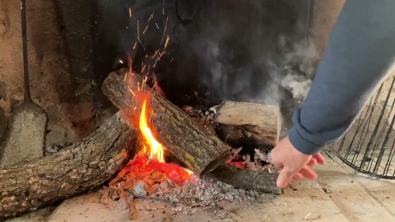Authentic Provence Fireplace with chime: A Cozy Moment in Time