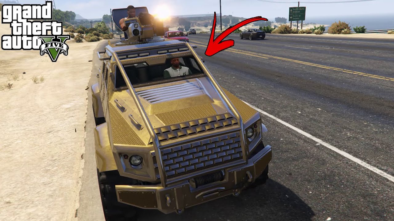 How To Get Insurgent With Driver In GTA 5 Story Mode!(Secret Location!)