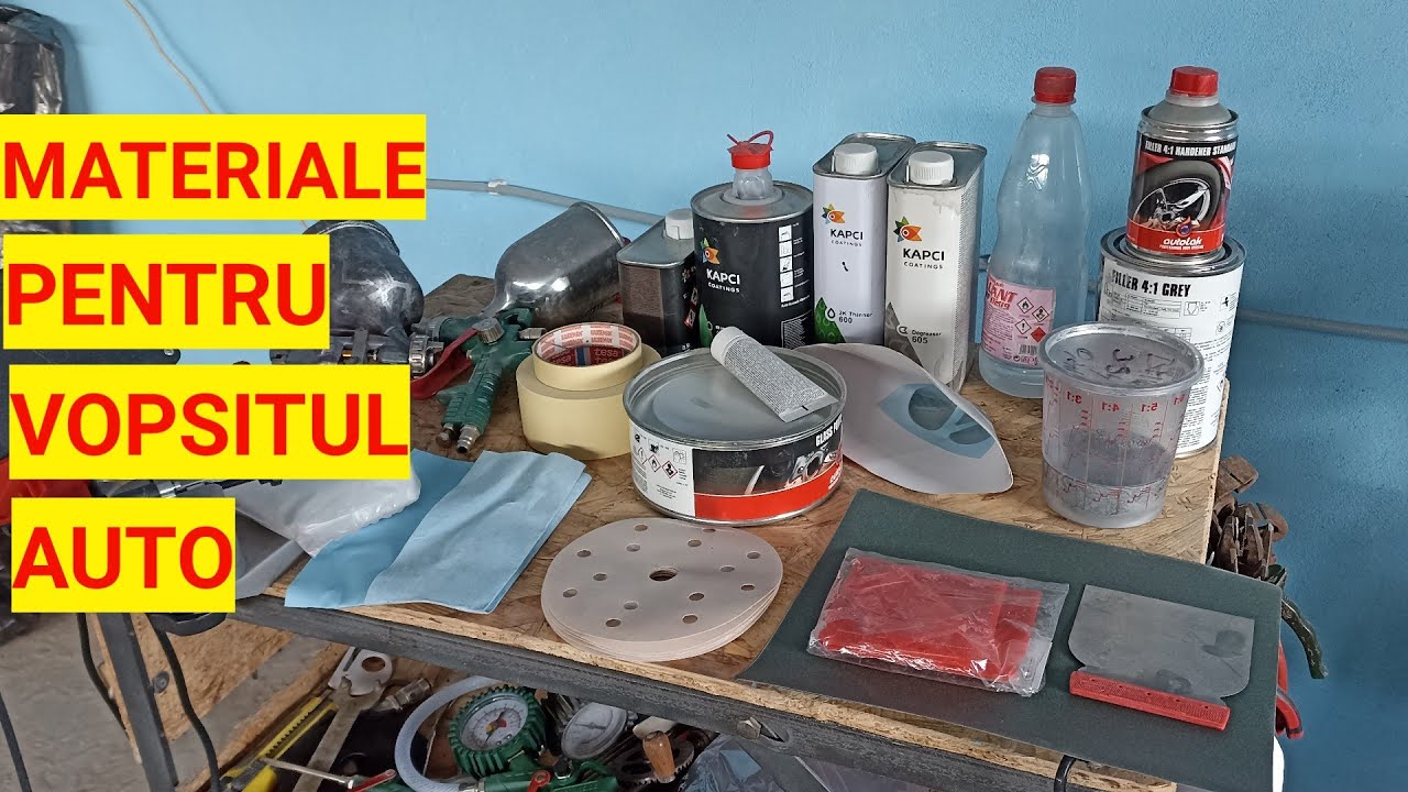 Nu stiai? Uite de ce materiale ai nevoie pentru ati VOPSI masina SINGUR