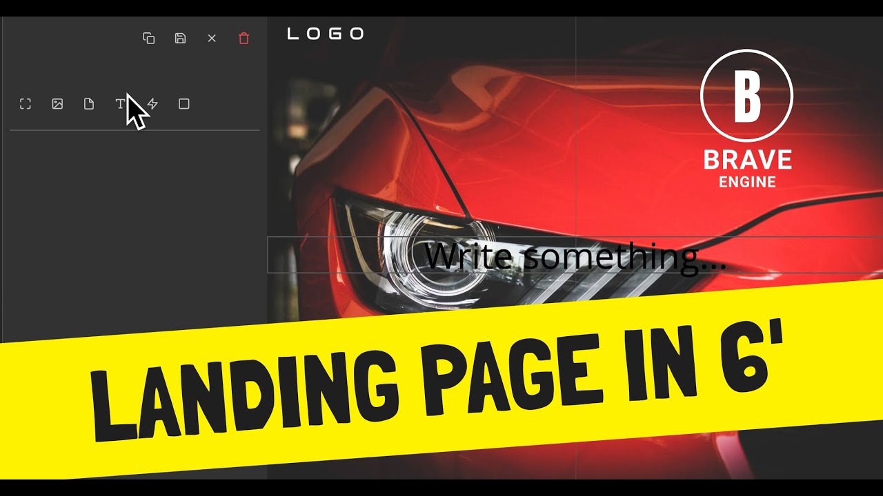 Brave Engine: Landing Page in 6 minutes
