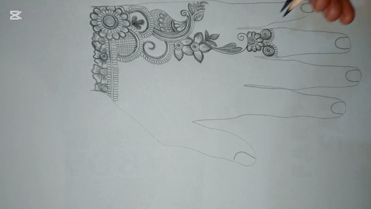 Elegant Heavy Mehndi Design 