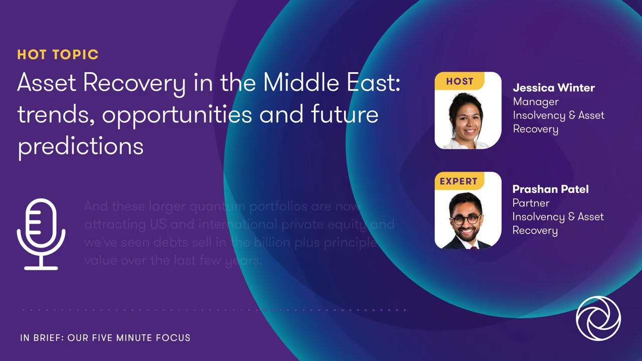 Asset Recovery in the Middle East: trends, opportunities and future predictions