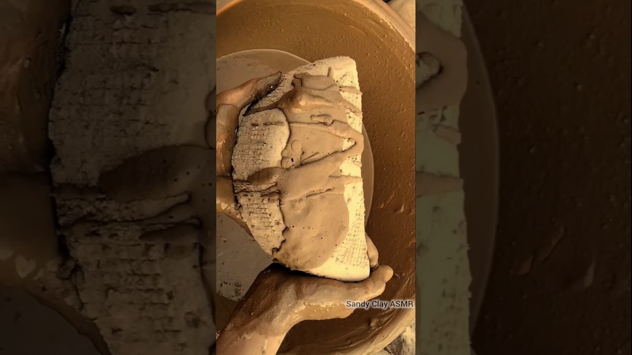 clay crushing #shortsfeed #clay #mud#ytshorts #mud