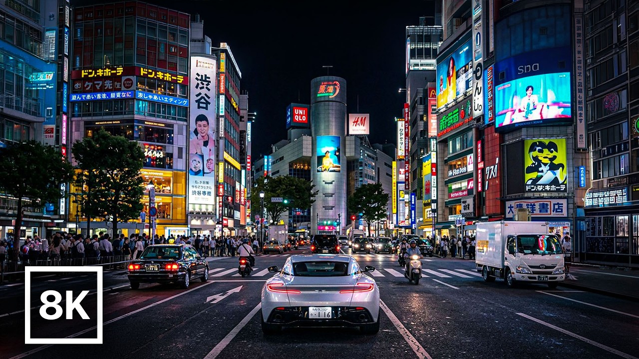 Tokyo After Dark in 8K 60fps