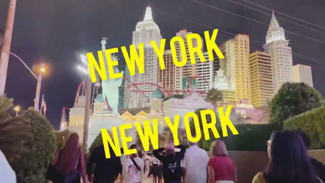 New York New York Hotel Las Vegas and highlights of MAD APPLE Cirque du soleil show for dad to see