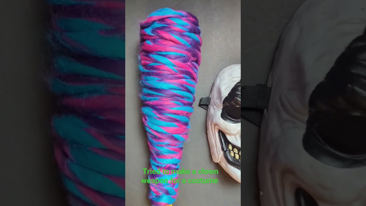 🤡 Killer Clown Cotton Candy Bat 🤡 #cosplay #prop #diy