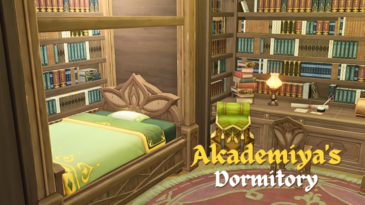 Akademiya's Dormitory 🛏 (Sumeru Bedroom) || Genshin Serenitea Pot Design