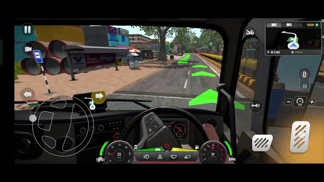 Indian Truck driving First experience.#mobilegame #game #truckdriver #trucksimulator 