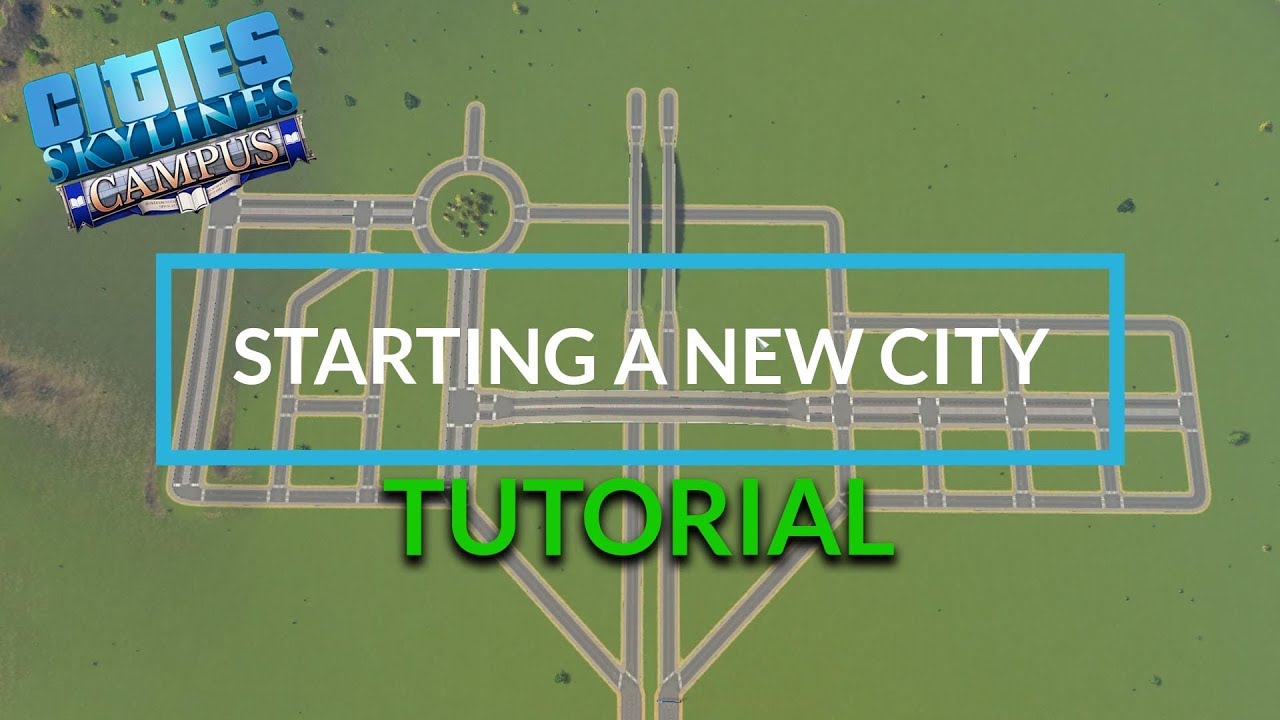 Starting Road Network | No Mods (PC) | Cities: Skylines Tutorial