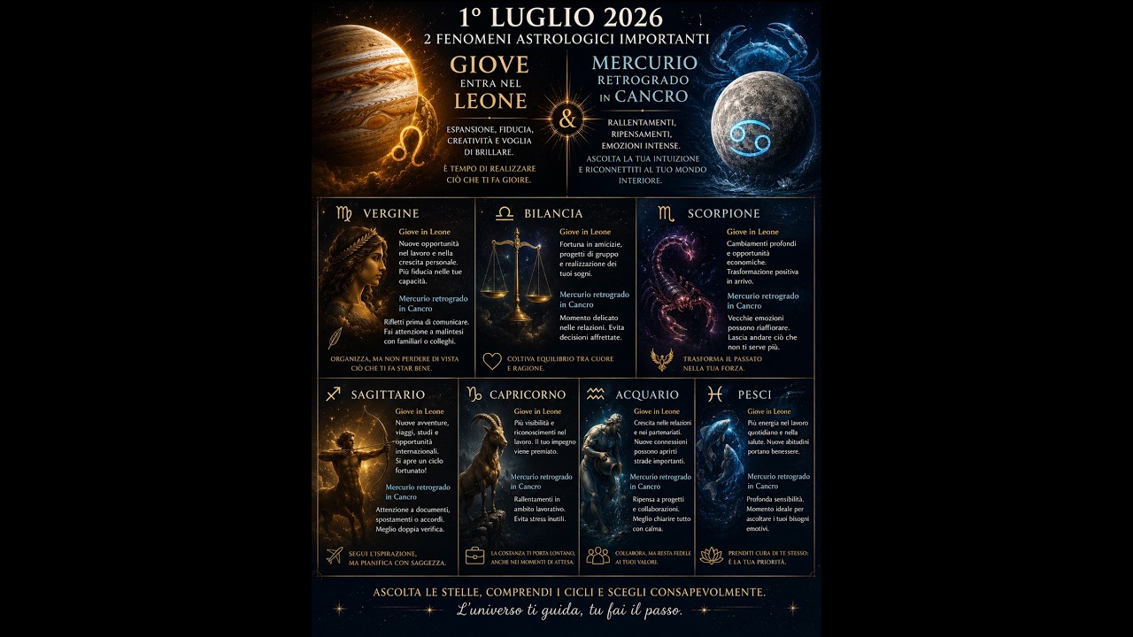 GIOVE IN LEONE & MERCURIO RETROGRADO PER GLI ULTIMI 6 SEGNI