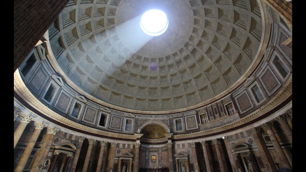 The Pantheon&rsquo;s dome and oculus #masterpiece #art #youtube #travel #jubilee #2025 #rome