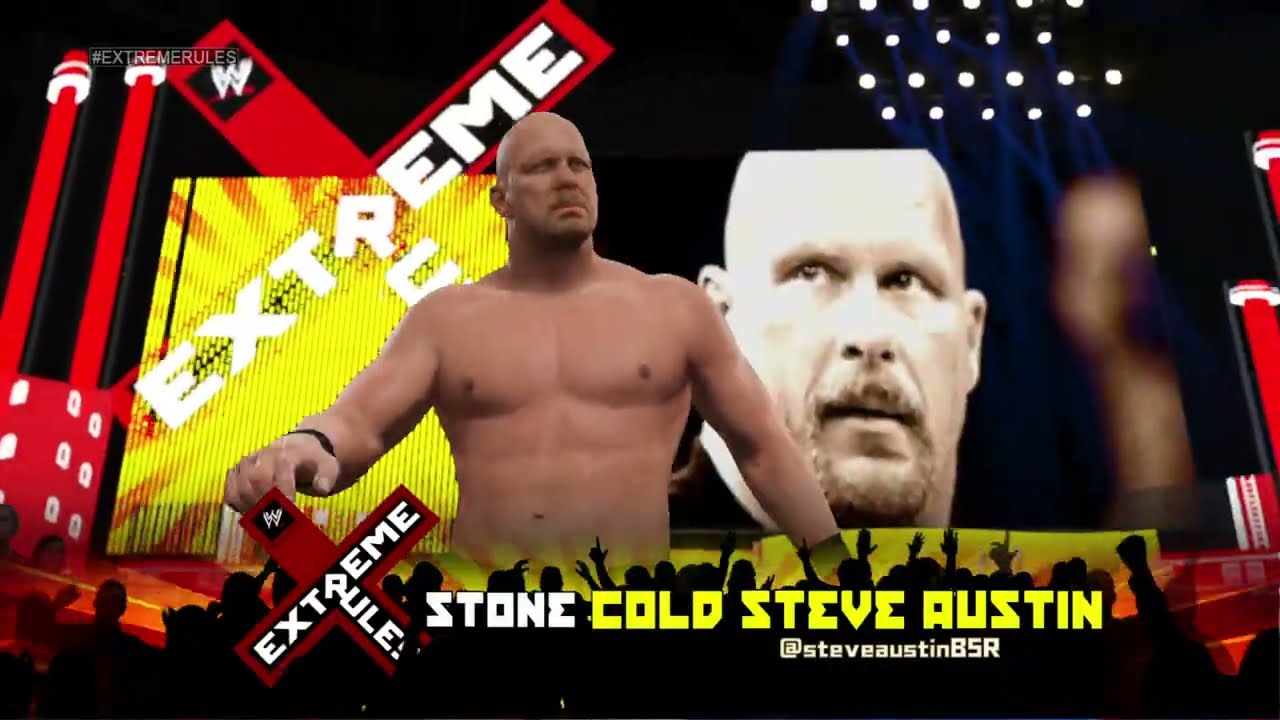 WWE 2K15. Brock Lesnar vs Stone Cold Steve Austin (PS4 Pro)