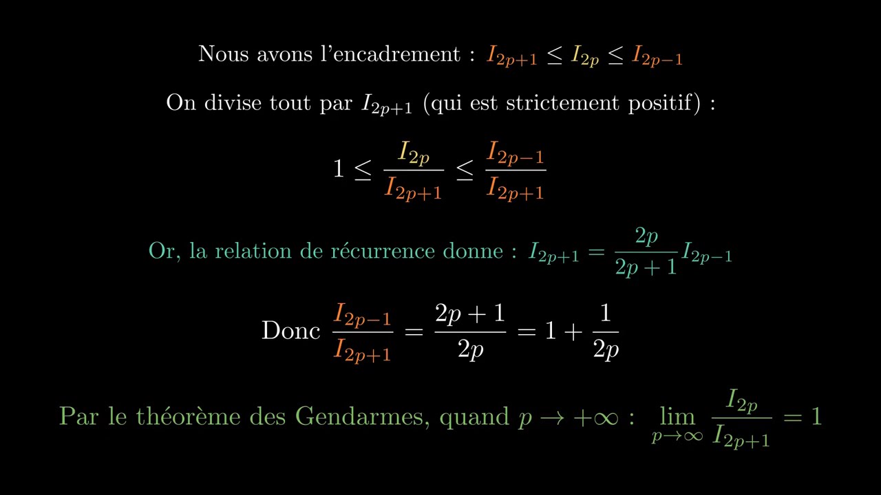 Exercice MP : Integrales de Wallis