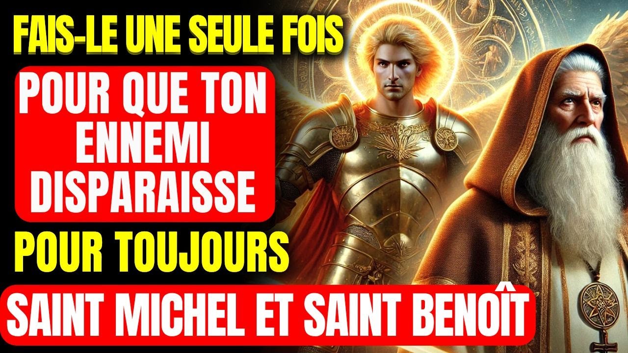 🔴 PRIÈRE PUISSANTE CONTRE LA MAGIE, MALEDICTIONS ET LES COMMÉRAGES - SAINT BENOÎT ET SAINT MICHEL
